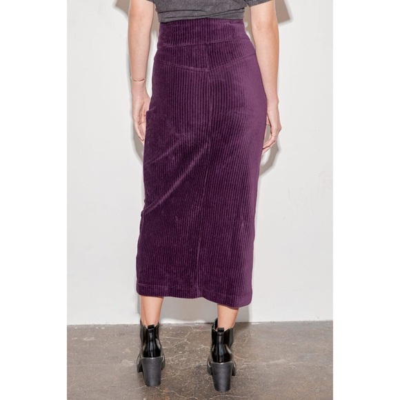 Free People Purple Midi Skirt - Picture 3 of 8